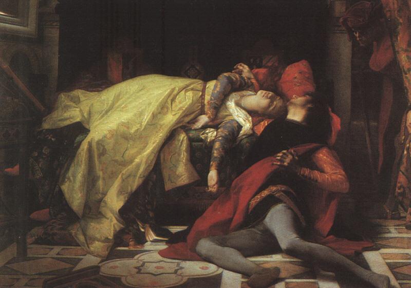 Alexandre  Cabanel The Death of Francesca da Rimini and Paolo Malatesta oil painting image